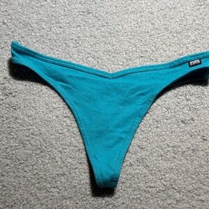 PINK VS Ribbed Thong Large